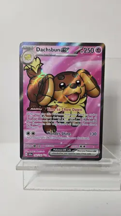 Dachsbun ex 160/142 Stellar Crown (SCR) NM Full Art Pokemon Card - Image 1
