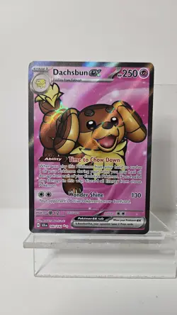 Dachsbun ex 160/142 Stellar Crown (SCR) NM Full Art Pokemon Card - Image 3