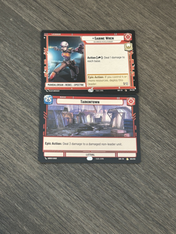Tarkintown Base Card and Sabin Wren Leader Star Wars: Unlimited SWU TCG - Image 2
