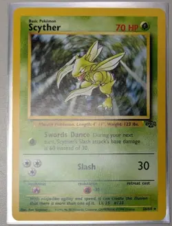 Scyther 26/64 Rare Jungle Pokémon Card LP Lightly Played Unlimited - Image 1