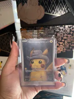 Pokemon Pikachu with Grey Felt Hat Promo Card SVP 085 VAN GOGH - SEALED -🔥🔥🔥 - Image 1