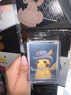 Pokemon Pikachu with Grey Felt Hat Promo Card SVP 085 VAN GOGH - SEALED -🔥🔥🔥 - Image 2