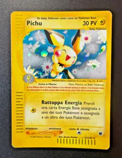 Pokemon Card Pichu Holo 22/165 Expedition ITA Italian good GD - Image 1