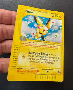 Pokemon Card Pichu Holo 22/165 Expedition ITA Italian good GD - Image 6