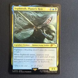 Final Fantasy Promo Cards Foil Cloud & Sephiroth Magic The Gathering mtg - Image 10
