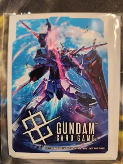 Gundam Card Game Strike Gundam Promo Starter Release Sleeves 01 (10 Count) - Image 1