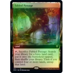 FOIL FABLED PASSAGE (EXTENDED ART) Throne Of Eldraine ELD Magic MTG MINT CARD - Image 2
