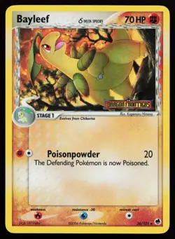 Bayleef (Delta Species) 26/101 Reverse Holo Dragon Frontiers Pokémon Card - Image 1