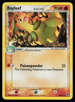 Bayleef (Delta Species) 26/101 Reverse Holo Dragon Frontiers Pokémon Card - Image 3