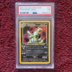 Tyranitar 12/75 - Neo Discovery Set, PSA 7 NM, Rare holo Pokemon Card - Image 4