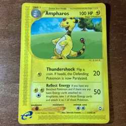 Ampharos 1/147 Regular Aquapolis Rare Pokémon Card - Image 12