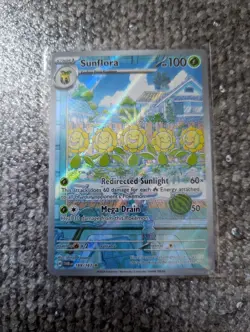 Pokemon Sunflora Twilight Masquerade Illustration Rare 169/167 Card Foil Holo - Image 1
