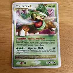 POKEMON PROMO CARD - DIAMOND AND PEARL - DP09 TORTERRA LV.X (HOLO) RARE EX/NM - Image 3
