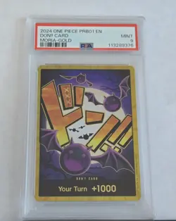 DON !! Card Gecko Moria Gold ONE PIECE Card The Best PRB-01 English PSA 9 - Image 1