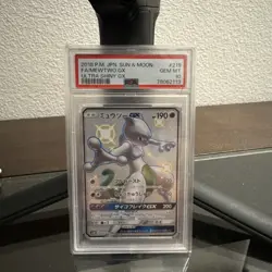 PSA 10 MEWTWO GX SSR #219 ULTRA SHINY GX PokÃ©mon Card Game 2018 Japan - Image 1