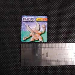 Pinsir Pokemon Bros Card Mini Game Boy Anime Nintendo Japanese No.127 B - Image 2