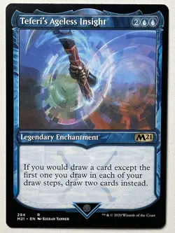 MTG - M21Â -Â Teferi's Ageless Insight (Showcase)  #294 - Image 1