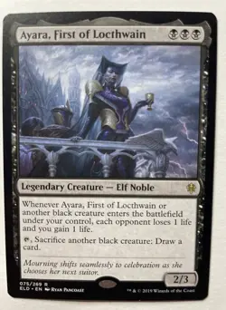 Ayara, First of Locthwain - Throne of Eldraine Regular MTG ELD 2019 - Image 3