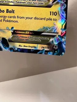 M MANECTRIC EX HOLO (24/119) XY PHANTOM FORCES ULTRA RARE POKEMON TCG - Image 5