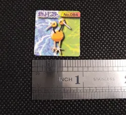 Doduo Pokemon Bros Card Mini Game Boy Anime Nintendo Japanese Japan No.084 B - Image 2