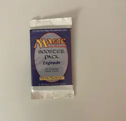 Magic the Gathering LEGENDS BOOSTER PACK Factory Sealed - Rare MTG 1994 - Image 1