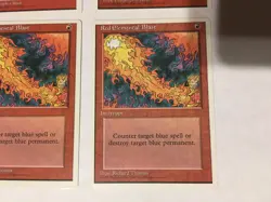 4X MTG 4TH EDITION 2 RED ELEMENTAL BLAST & 2 LIGHTNING BOLT / HP/SP /WRONGWAY052 - Image 3