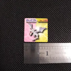 Aerodactyl Pokemon Bros Card Mini Game Boy Anime Nintendo Japanese No.142 B - Image 2