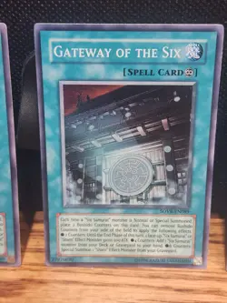 3 X Yugioh! LP Gateway of the Six - SOVR-EN089 - Super Rare - LPu - Image 2