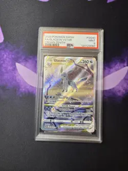 PSA 9 MINT Glaceon VStar SWSH Crown Zenith #GG40 Full Art Alt Art Pokemon Card - Image 1