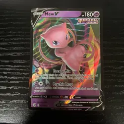 Mew V 113/264 Fusion Strike Ultra Rare Pokemon Card Near Mint NM - Image 1