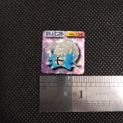 Omastar Pokemon Bros Card Kira Mini Game Boy Anime Nintendo Japan No.139 - Image 2