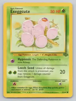 Pokemon TCG ?? Exeggcute 63/64 Jungle Set - Common WOTC Vintage Card - Image 1