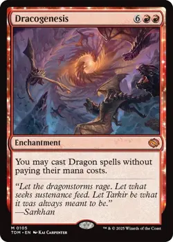 MTG TDM NM FOIL Dracogenesis - Image 1