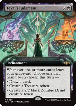 MTG TDC NM Extended Art Teval's Judgment - Image 1