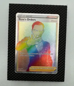 Boss's Orders Secret Rare Holo 200/192 Rebel Clash Pokemon TCG Giovanni - Image 1