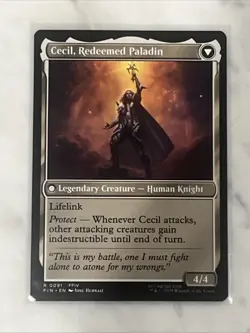 MTG Cecil Dark Knight Regular Rare Card Final Fantasy - Image 2