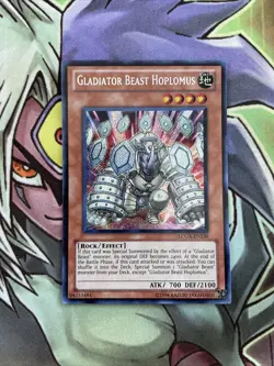 LCGX-EN239 Gladiator Beast Hoplomus Secret Rare Unl Edition Yugioh Card NM - Image 1