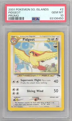 PSA 10 - Pokemon Card - Southern Island Promo #2/18 - PIDGEOT (rare) - GEM MINT - Image 1