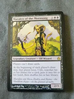 Magic The Gathering MORNINGTIDE MARALEN OF THE MORNSONG black card MTG - Image 1