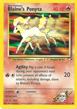 RARE Pokemon Card Gym Hero's Mons AND Trainer Cards in EXCELLENT condition! - Image 12