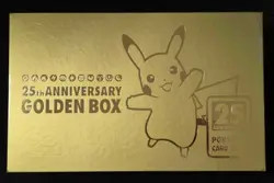 Pokemon 25th Anniversary Golden Box- Playmat/Deckbox/Sleeves - NO CARDS - Image 1