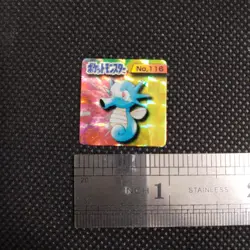 Horsea Pokemon Bros Card Kira Mini Game Boy Anime Nintendo Japan No.116 - Image 2