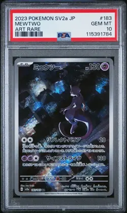 Mewtwo PSA 10 Pokémon 151 183/165 Japanese Pokémon Card Gem Mint - Image 1