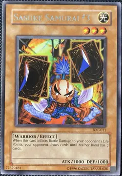 Sasuke Samurai #3 IOC-011 Invasion of Chaos Unlimited Edition - Yugioh Card - Image 1
