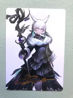 Mtg Magic Final Fantasy Y'shtola Night's Blessed Art Card 53 Gold French NM - Image 1