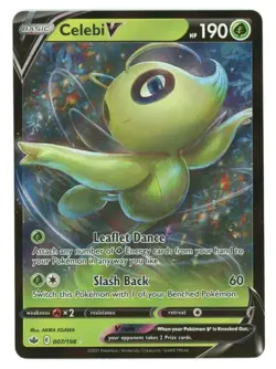 Celebi V 007/198 Chilling Reign NM Full Art Ultra Rare Pokemon Card - Image 1