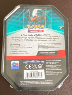 Pokemon Triple Whammy Tin Booster Packs 3 Foil Cards TCG New Sealed Darkrai - Image 4