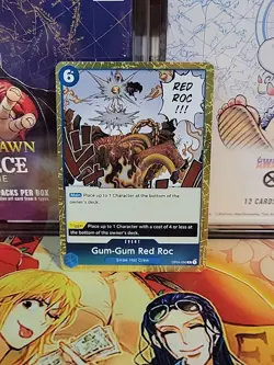Gum-Gum Red Roc OP04-056 Kingdoms of Intrigue Holo One Piece Card Mint Tcg 1x - Image 5