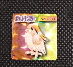 Pidgeot  Pokemon Bros Card Kira Mini Game Boy Anime Nintendo Japan No.018 - Image 1