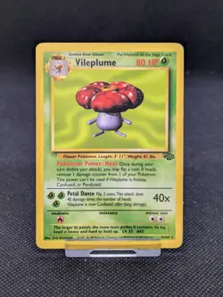 Vileplume 31/64 Non Holo Jungle Set Rare Pokemon Card WOTC LP EXCELLENT - Image 3